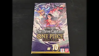 The Three Captains Starter Deck One Piece Card Game ST-10 Opening