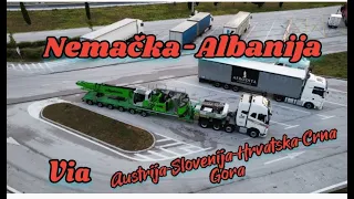 **Nemačka-Albanija** via Austrija-Slovenija-Hrvatska-Crna Gora             1.Deo ✌️💯💪