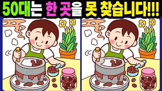 【다른그림찾기/치매예방】50대는 한 곳을 못 찾습니다!【틀린그림찾기/두뇌운동/숨은그림찾기/Find the Difference/치매예방퀴즈】977