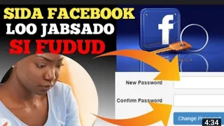 sida loo jabsado facebook account 2022 fadlan chanalka saar subscribe mahadsanid