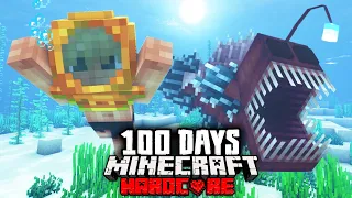 I Survived 100 Days Being Ship Wrecked in Hardcore Minecraft