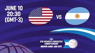 United States vs Argentina - Semi-Final #2 - FIBA U16 Women's Americas Championship