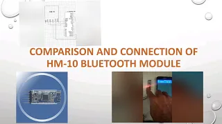 HM-10 bluetooth module Connection and Comparison.