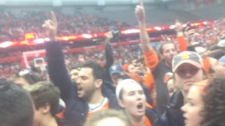 Syracuse fans celebrate Boeheim's 1,000 wins