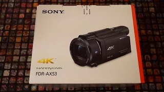 Unboxing & Review - Sony FDR-AX53