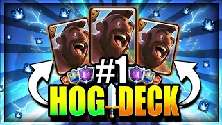 BEST HOG RIDER DECK in CLASH ROYALE!