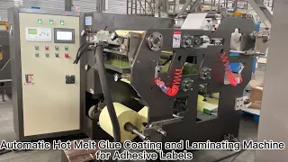 Hot Melt Glue Coating and Laminating Machine Self Adhesive Label Making Machine