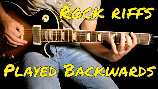 5 Classic rock riffs played backwards - can you tell which ?