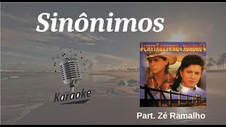 Sinônimos - karaokê playback original c/ letra - Chitãozinho e Xororó & Zé Ramalho
