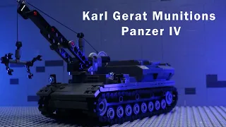 Lego Military Stop Motion Build | Karl Gerat Munitions Panzer IV
