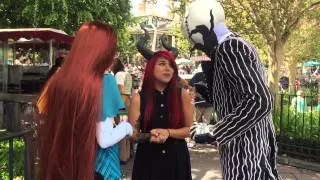 Meeting Jack and Sally at Disneyland