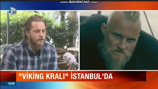 Ragnar Lothbrok (Travis Fimmel) İstanbul'a geldi.(Travis Fimmel came to Istanbul.)