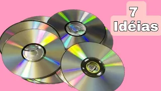 7 Diys incríveis com CD VELHO ♻️ Artesanatos fáceis e lindos