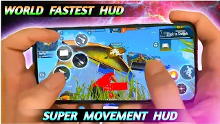 3 Finger Super Movement Custom HUD | Best Custom Hud Settings In Free Fire | 3 Finger Custom Hud