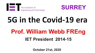 5G in the time of COVID - William Webb