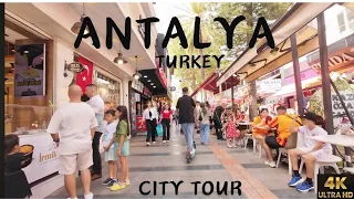 [4K] 🔥Antalya🔥 City Center Tour By Scooter, For Your Vacation Plans 🇹🇷 Get to know the city. Turkey!