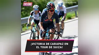 Victoria de Richard Carapaz en el Tour de Suissa(Etapa 5) la locomotora del le echo leño al fuego🚂🇪🇨