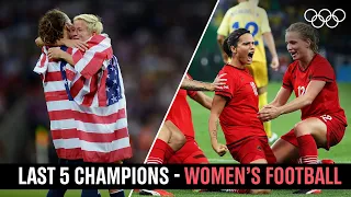 Women's Football ⚽ Last 5 Champions!