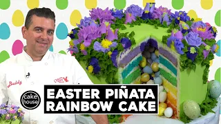 Easter Piñata Rainbow Cake by The Cake Boss | Cool Cakes 22