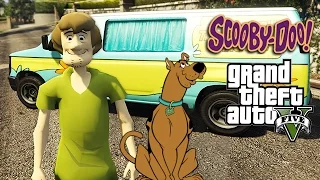 GTA 5 Mods - SCOOBY DOO MOD w/ Shaggy, Ghost Hunting, Mystery Machine (GTA 5 Mods Gameplay)