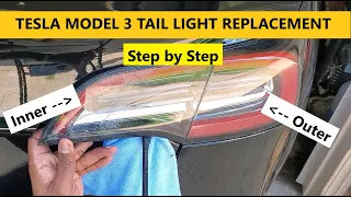 BEST Tesla Model 3 Tail Light Replacement | INNER & OUTER | Step by Step DIY Video