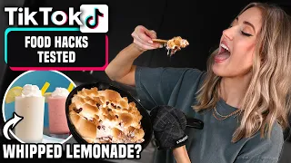 I Tried Viral Tik Tok SUMMER FOOD HACKS!! *the whipped lemonade looked UNREAL