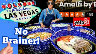 Best of Vegas: Amalfi by Bobby Flay at Caesars Palace | Italian Seafood & Steak Vegas Vlog