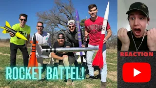 Dude Perfect Model Rocket Battel! (Reaction)