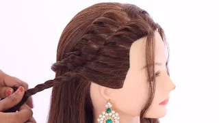 4 graceful hairstyle for girls | open hair hairstyle | unique hairstyle