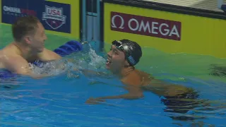 Parker Macy chops half a second off entry time! | Olympic Trials | Men's 200m Breaststroke Heat 2