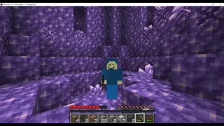 go into amethyst cave in Minecraft speedrun WR (SSG 1.17 prerelease 1)