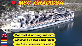 MSC GRANDIOSA CRUISE IN DENMARK AND THE NORWEGIAN FJORDS. MSC KREUZFAHRT  КРУИЗ ПО ДАНИИ И ФЬОРДАМ