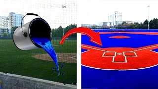 Baseball Fields with WEIRD ASS Colors