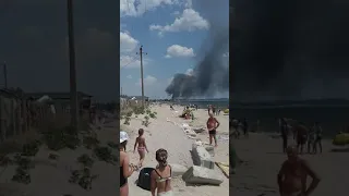Пожар в Коблево 2018