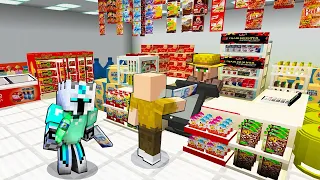 PERMINTAAN KALIAN! KITA BISA BELANJA AIR GALON, BERAS, MAKAN ICE CREAM DI MINIMARKET MINECRAFT!!!