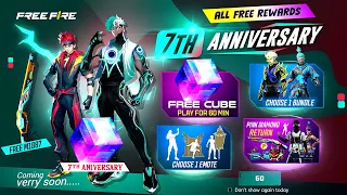 7th Anniversary Free Fire Rewards🤯🥳| Pink Diamond Store Return | Free Fire New Event | Ff New Event