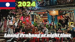 🇱🇦 Luang Prabang is very busy in the evening. February 12th 2024