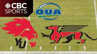 OUA Men's Football: Guelph Gryphons (Homecoming) vs York Lions | CBC Sports