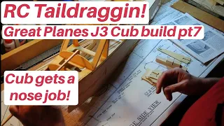 RC Taildraggin! Great Planes radio controlled J-3 Piper Cub build video #7