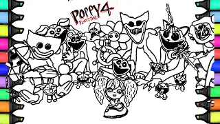 Poppy Playtime Chapter 4 Coloring Pages /How To Color All New BOSSES And MONSTERS