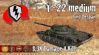 T-22 medium  |  8,3K Damage 4 Kills  |  WoT Blitz Replays
