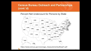 2020 Census Webinar on Organizing, Engagement, and Census Bureau Outreach and Partnerships