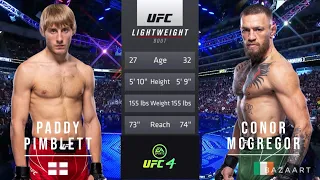 PADDY PIMBLETT VS CONOR MCGREGOR FULL FIGHT UFC 286