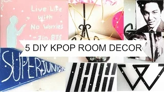 5 DIY KPOP ROOM DECOR! | GIVEAWAY ANNOUCEMENT| PRETTYPRINCEJIN