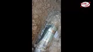 В Тертере обнаружен выпущенный армянами запрещенный фосфорный снаряд