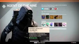 Destiny Weekend Shop Xur Agent of the Nine