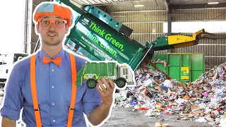 Learn Garbage Truck Songs  | Blippi Visits | Trains for Children | Train Song | Moonbug for Kids