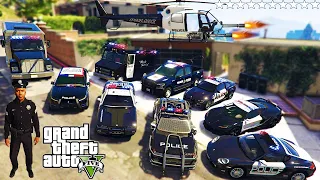 GTA 5 - Stealing SECRET POLICE CARS With Franklin | (Real Life Cars #150)