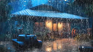 ASRM Rain | Barulho de Chuva Extra forte no Telhado ⚡ASMR Chuva e Trovão ⚡