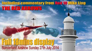 Red Arrows Display at Sunderland Airshow - Sunday 27th July 2014